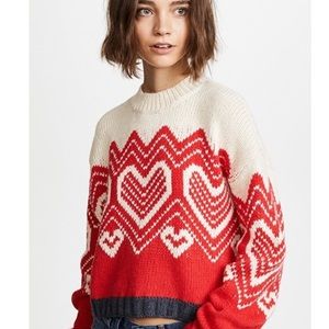 Free People Heart Knit Sweater